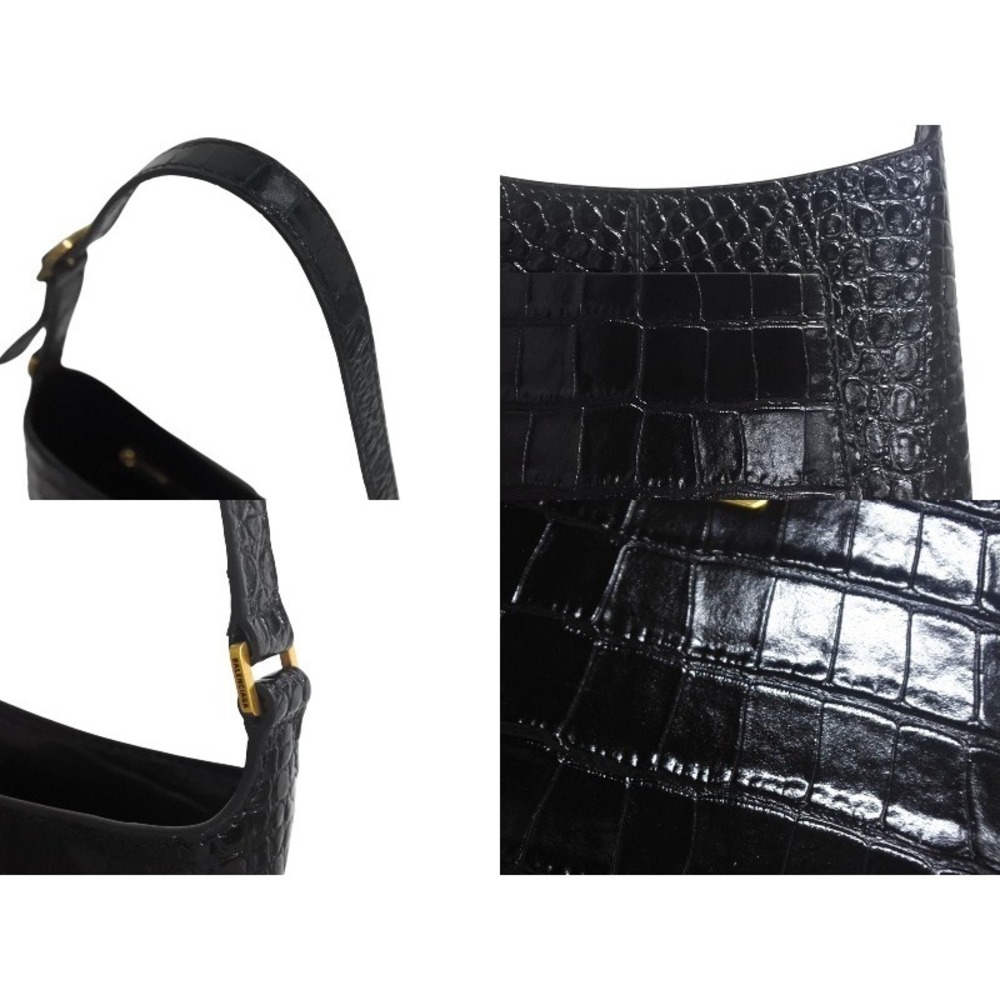 BALENCIAGA XX Hobo Bag Handbag Leather Black - Picture 5 of 8